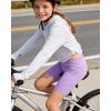 image:imageDIPUG Girls Biker Shorts 3 Pack Cotton Cartwheel Shorts for Under Dress Dance Gym 616YRedPinkPurple