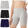 image:imageDIPUG Girls Biker Shorts 3 Pack Cotton Cartwheel Shorts for Under Dress Dance Gym 616YBlackNavyLight Heather Gray