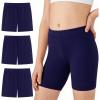 image:imageDIPUG Girls Biker Shorts 3 Pack Cotton Cartwheel Shorts for Under Dress Dance Gym 616YNavyNavyNavy