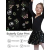 image:imageDIPUG Long Sleeve Ballet Leotards for Girls Dance Leotards Shiny ButterflyBlack