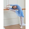image:imageDIPUG Long Sleeve Ballet Leotards for Girls Dance Leotards Shiny ButterflyBlue