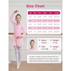 image:imageDIPUG Long Sleeve Ballet Leotards for Girls Dance Leotards Shiny ButterflyPink