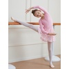image:imageDIPUG Long Sleeve Ballet Leotards for Girls Dance Leotards Shiny ButterflyPink