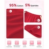 image:imageDIPUG Girls Biker Shorts 3 Pack Cotton Cartwheel Shorts for Girls Under Dress DanceRedPinkPurple