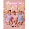 image:imageDIPUG Girls Pajamas Silk PJs Pink Short Sleeve Set Sleepover Party 413Y  Perfect for Birthday Gifts Holidays Celebrations and Everyday ComfortPinkpurpleblue